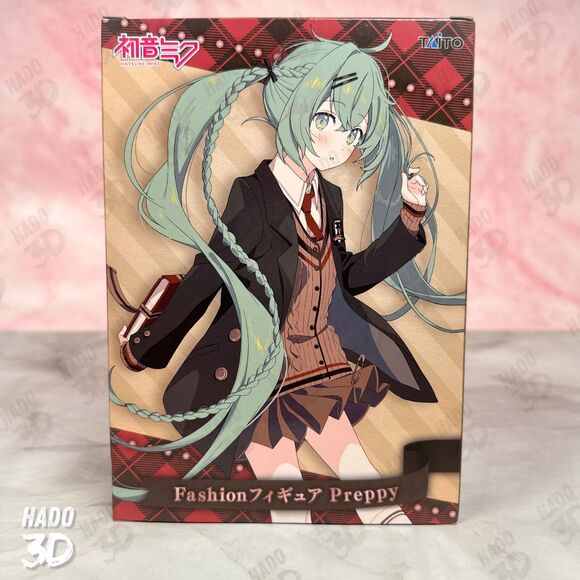 Hatsune Miku Preppy Miku Fashion Figure Prep Miku Ver. TAITO Prize Japan NEW - Picture 5 of 7